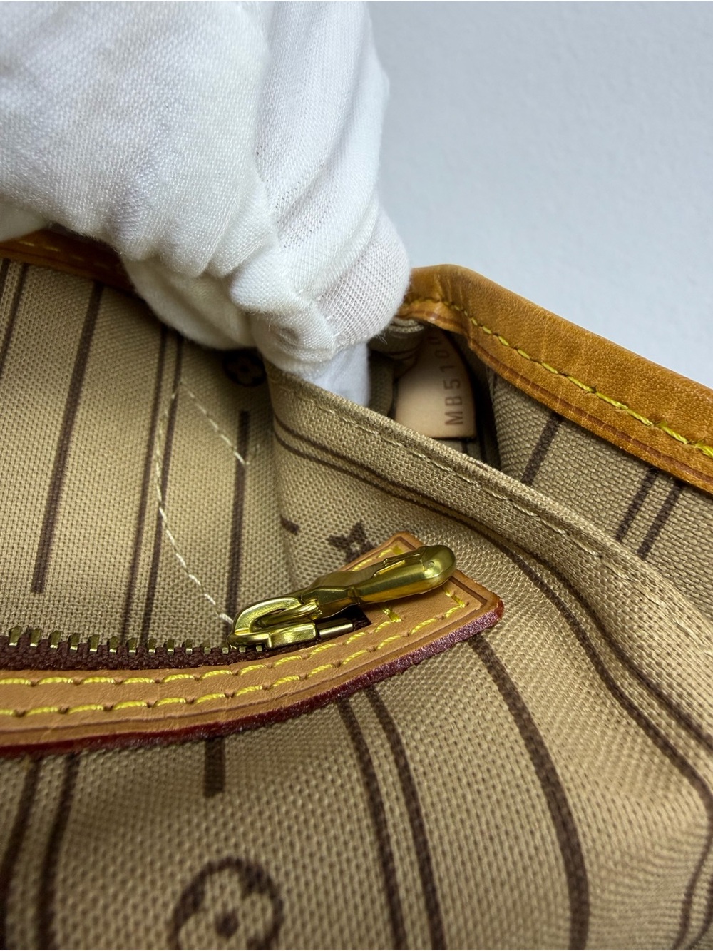 Louis Vuitton Monogram Neverfull MM Tote Bag Brown Vachetta Leather Authentic - Picture 12 of 16